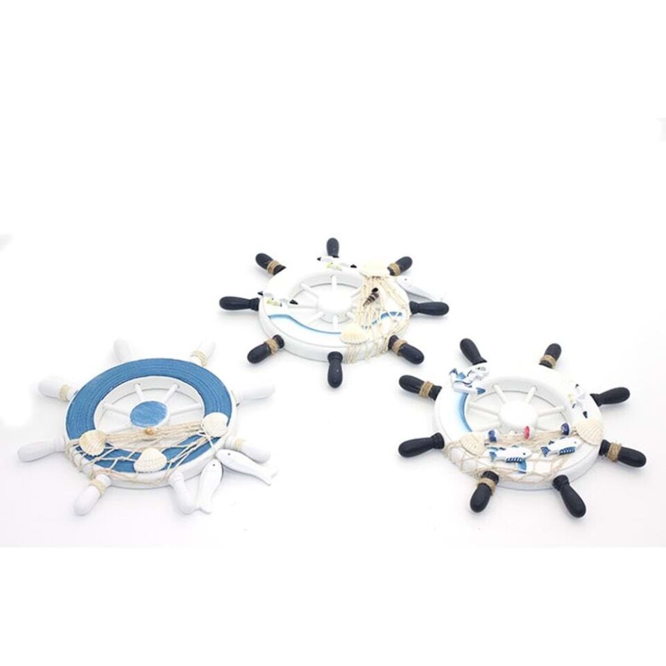 Ahşap Marin Duvara Asmalı Dümen