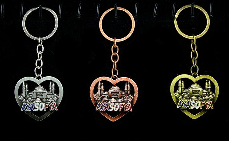Metal Ayasofya Anahtarlık