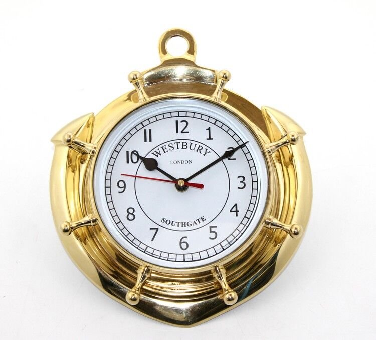 Pirinç Duvara Asmalı Çapalı Saat