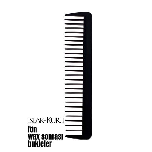 Bukleli Saç Fön Wax Sonrası Tarak Karbon Nano Absolute Professional