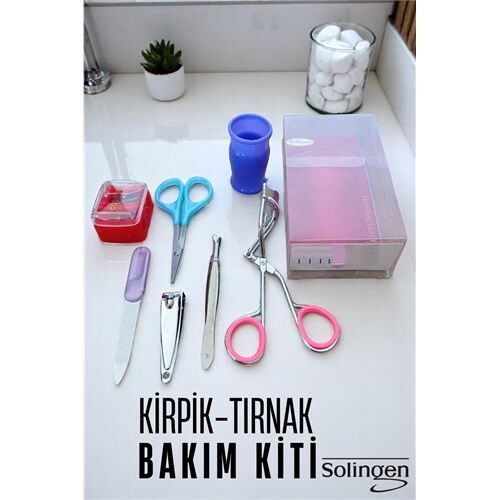 Manikür Seti  6 Parça Profesyonel Tırnak ve Kaş Bakım Seti Merys Solingen