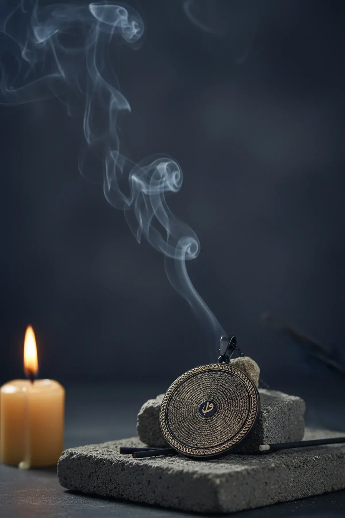 Siyah Renk Yasin-i Şerif Çelik Kolye Paslanmaz Zincir Kararmaz