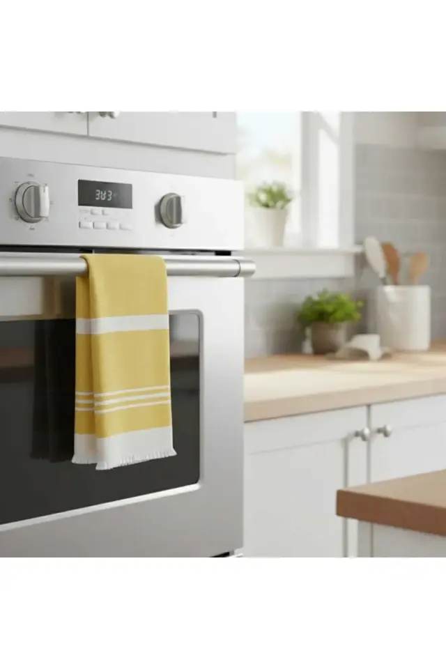 Pamuklu Mutfak Havlusu Püsküllü Emici El Ve Kurulama Bezi