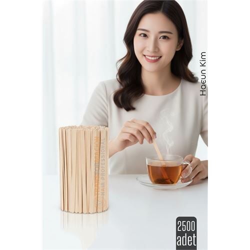 Ahşap Karıştırıcı Kaşık – 2500’lü Paket | Çay, Kahve ve Servis İçin Hijyenik ve Pratik!