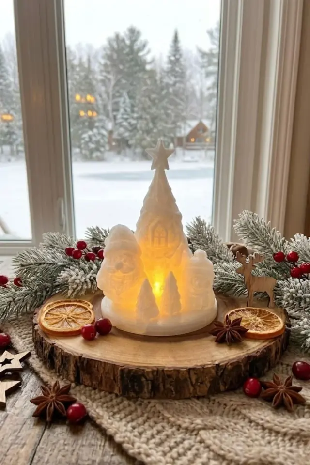 3d Yılbaşı Figürü Noel Baba 15 X 9 Cm