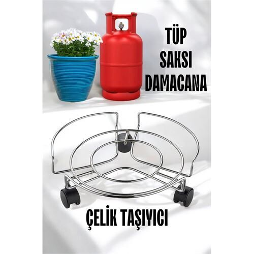 Saksı Tüp Damacana Altlığı Tekerlekli Taşıyıcı