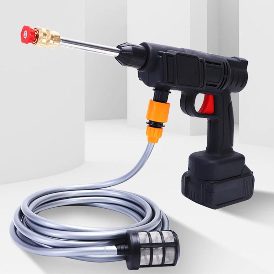 48V Şarjlı Çift Bataryalı Taşınabilir Basınçlı Oto Yıkama Bahçe Sulama Tabancası
