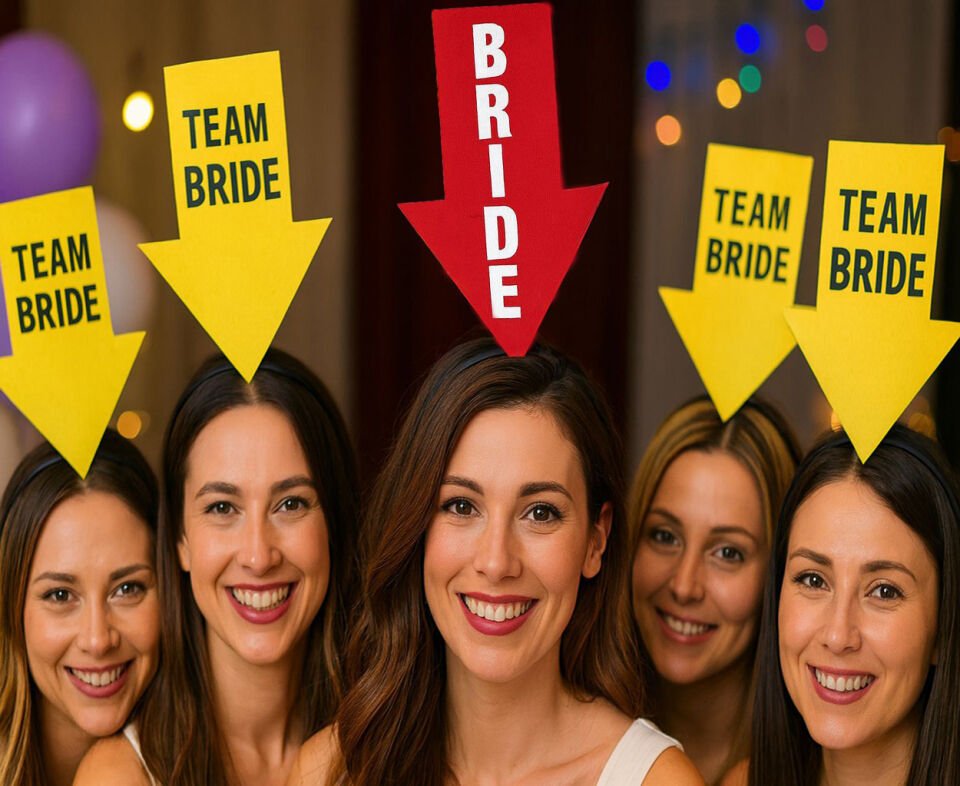 Kişiselleştirilebilir Ok Taç – Üzerine Yazı Yazılabilen Parti Tacı Kırmızı Renk