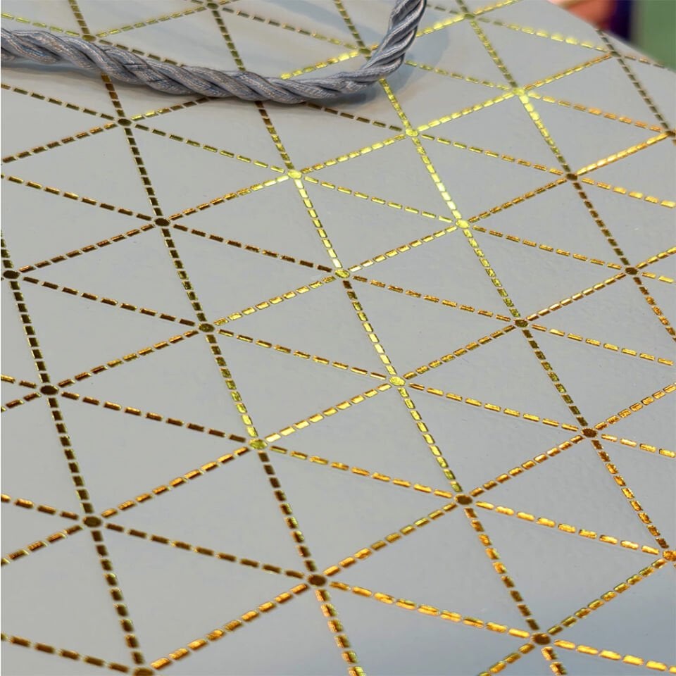 Beyaz Desenli Küçük Boy Hediye Çantası