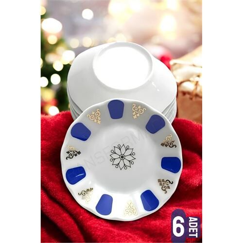 Melamin Çay Tabağı 6 Adet Geleneksel Türk Çay Bardağı Altlığı