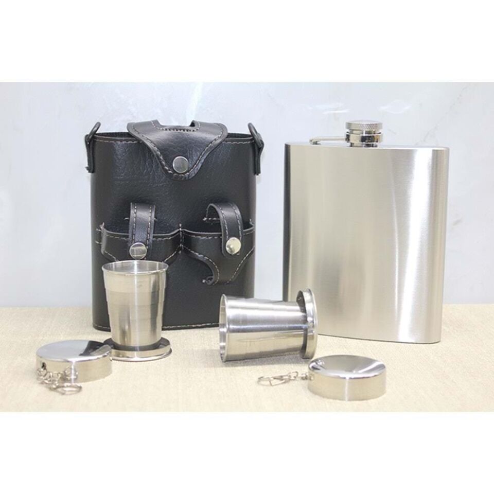 Deri Kılıflı Matara Seti