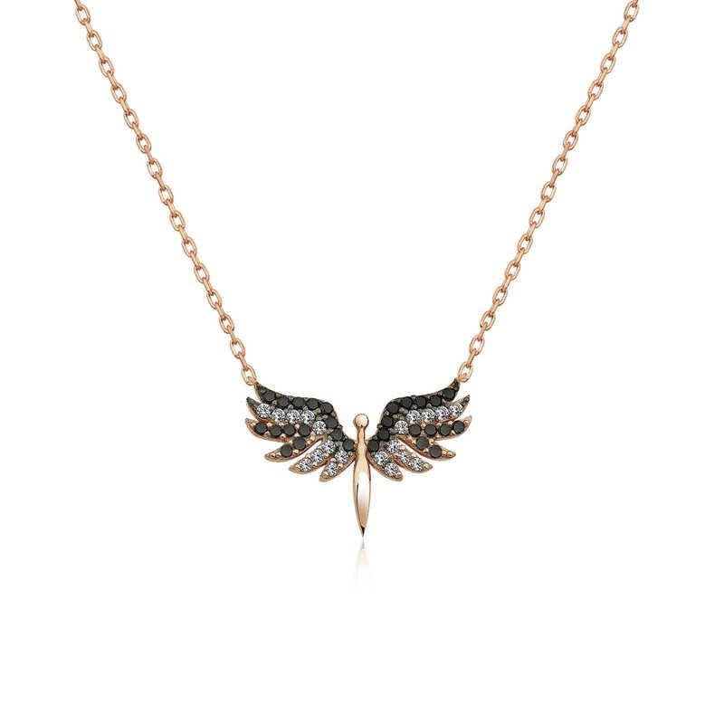 ​925 Ayar Gümüş Mikail Meleği Kadın Gümüş Kolye